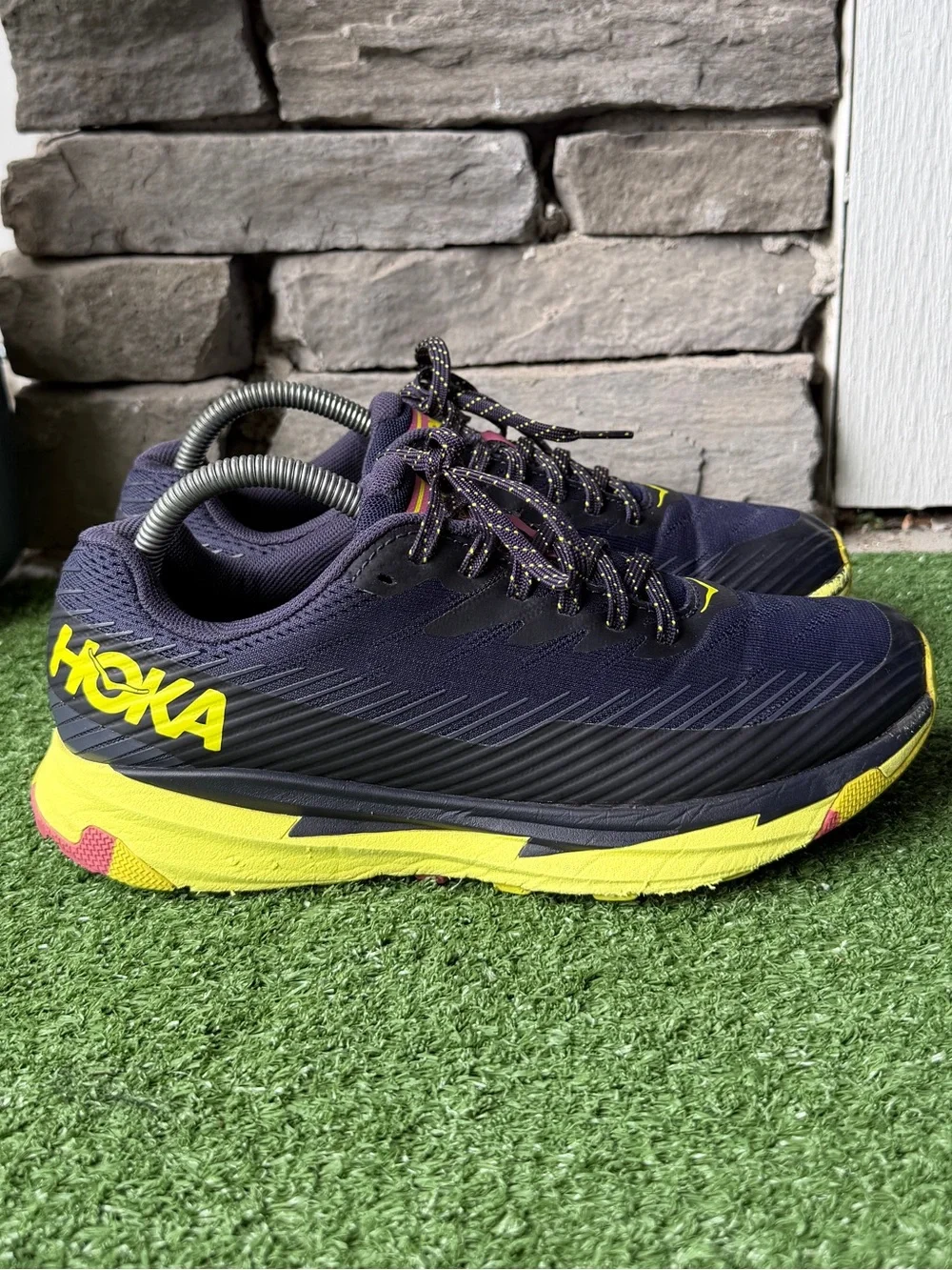 Hoka One One Torrent 2 Dark Navy/Vibrant Yellow Women’s Sneakers